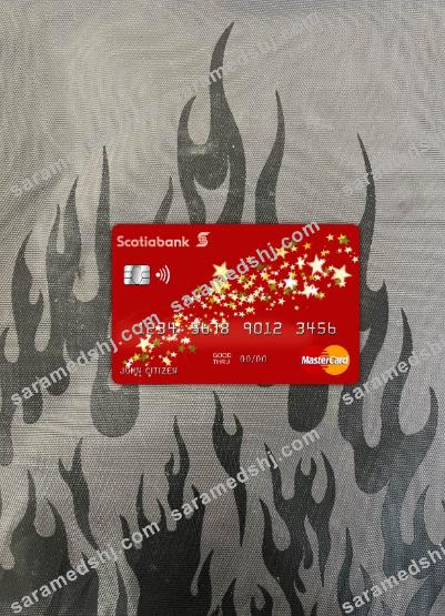 Bahamas Scotia bank mastercard photolook front